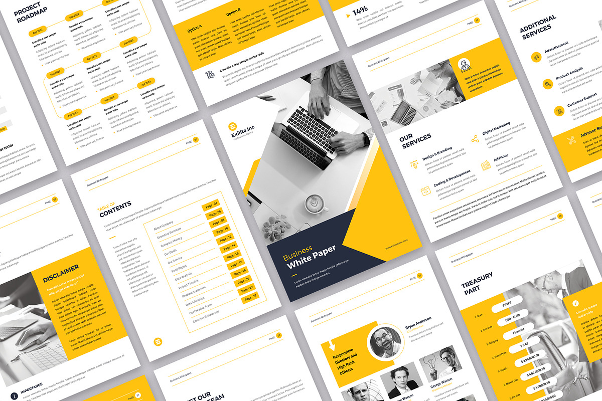 White Paper, a Brochure Template by Orcshape Studio (Photo 2 of 14)