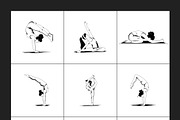 Bundle of Yoga Poses Illustration, a Sport Illustration by Creative Stall (Thumbnail 11 of 12)