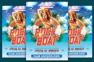 Rock The Boat 2, a Flyer Template by Art and Flyers