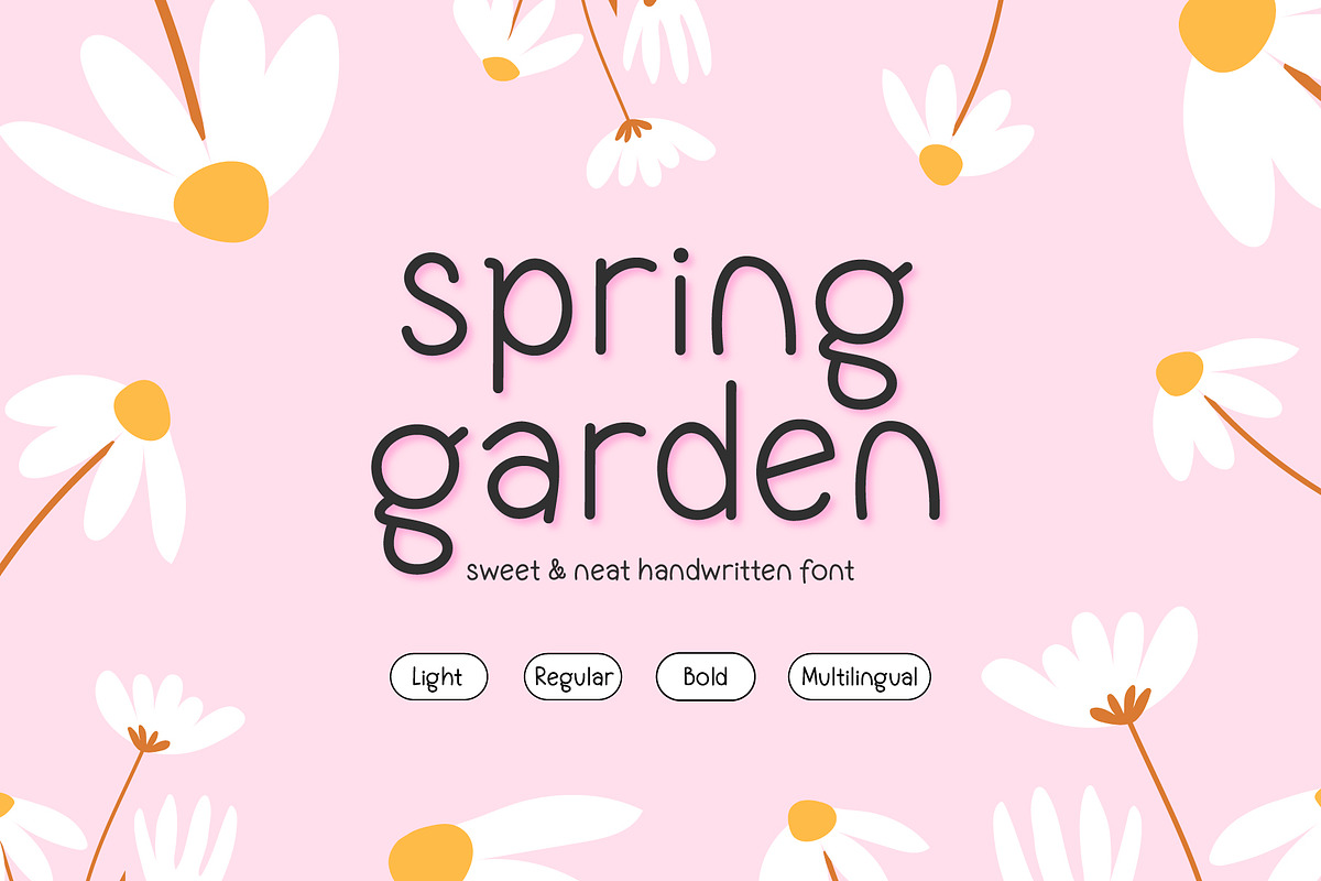Spring Garden Cute Planner Font, a Handwritten Font by Kaya Fonts (Photo 1 of 18)