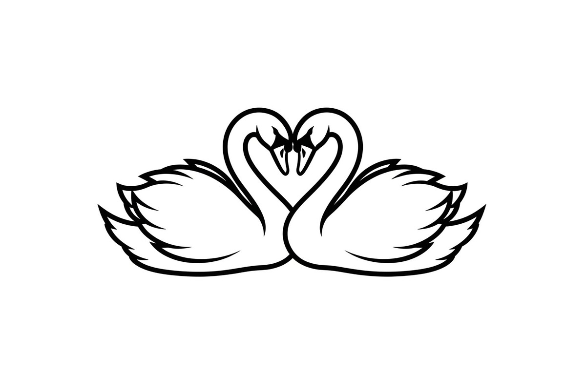 Swan Love Silhouette SVG Bundle, an Illustration by Designs_River (Photo 23 of 31)