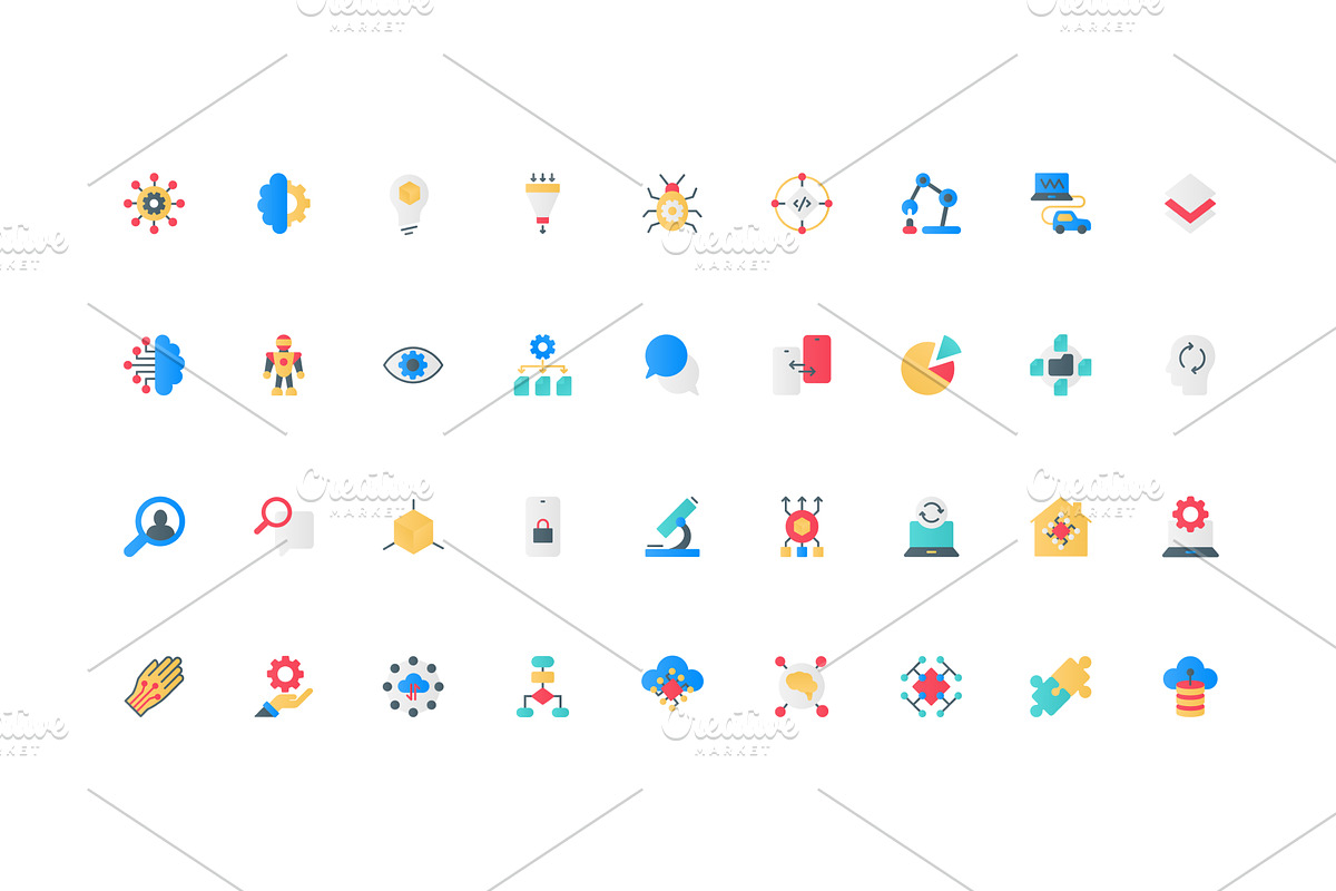 Artificial intelligence, business, a Technology Illustration by Lemberg Vector