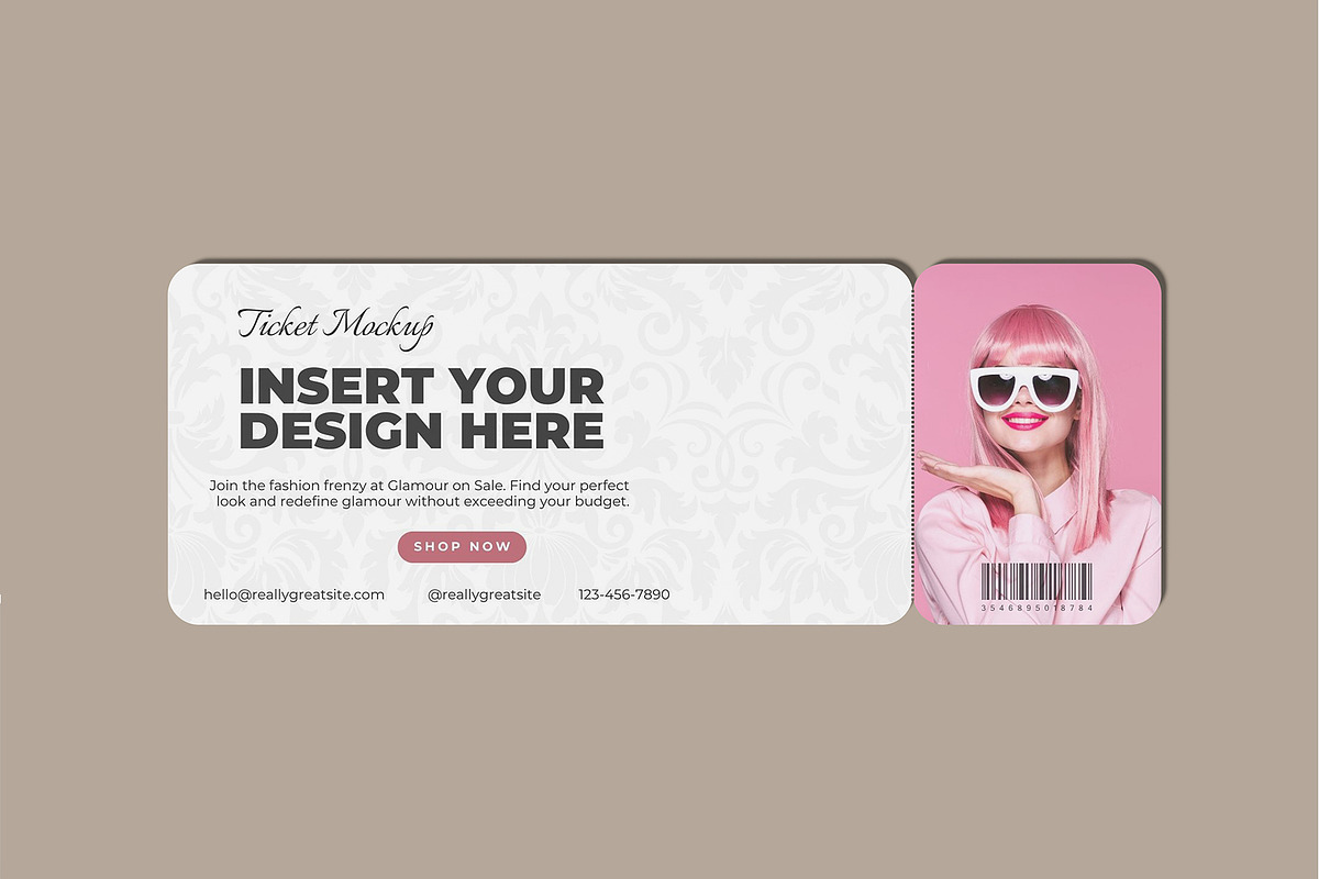 Ticket Mockup, a Print Template by rizalamora (Photo 3 of 11)