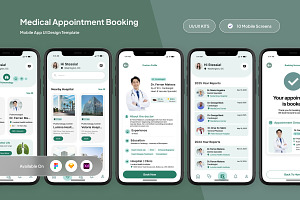Medica - Medical Appointment Booking, an App Template by trabaskriya