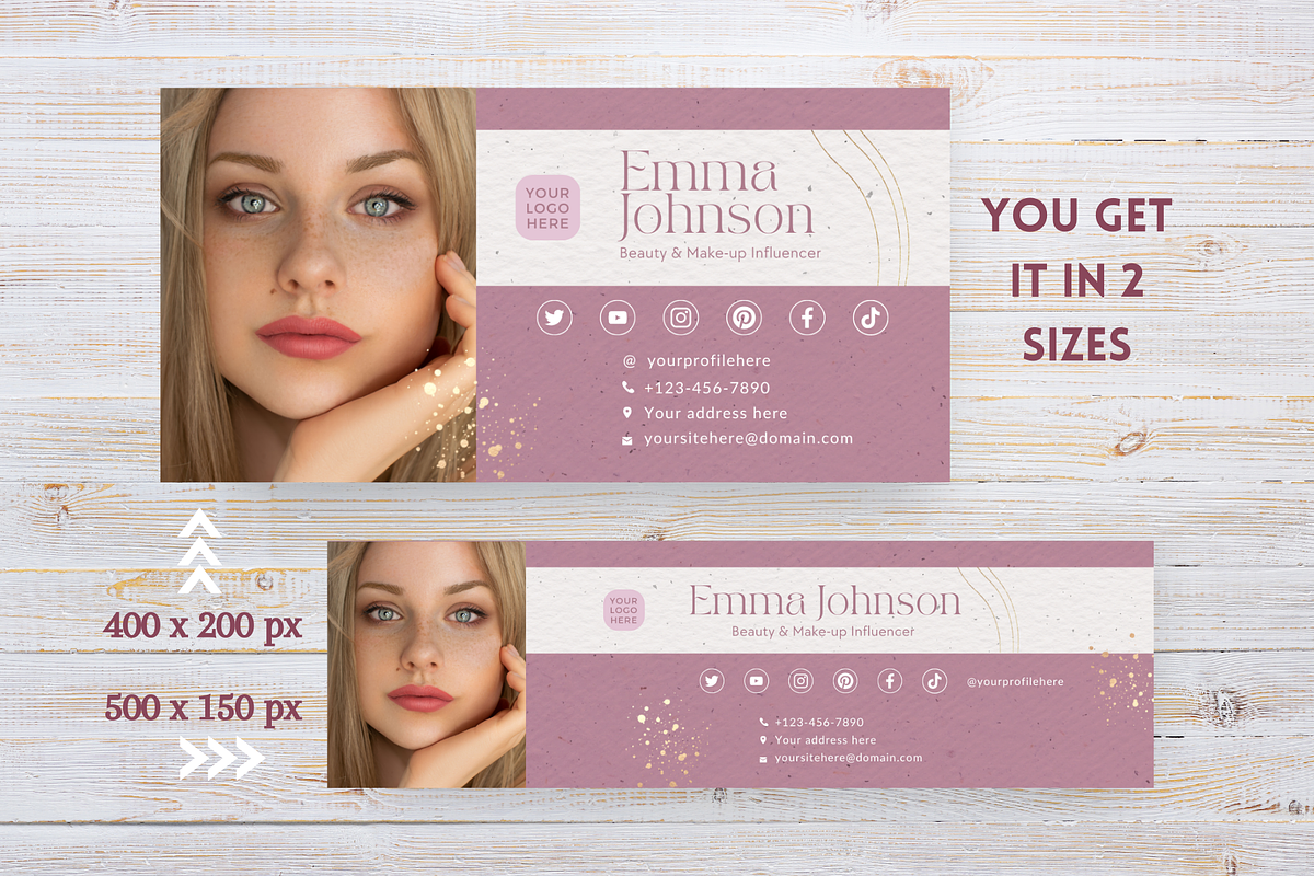 Beauty Influencer Business Kit, a Templates & Theme by Golden Horizons Studio (Photo 13 of 19)
