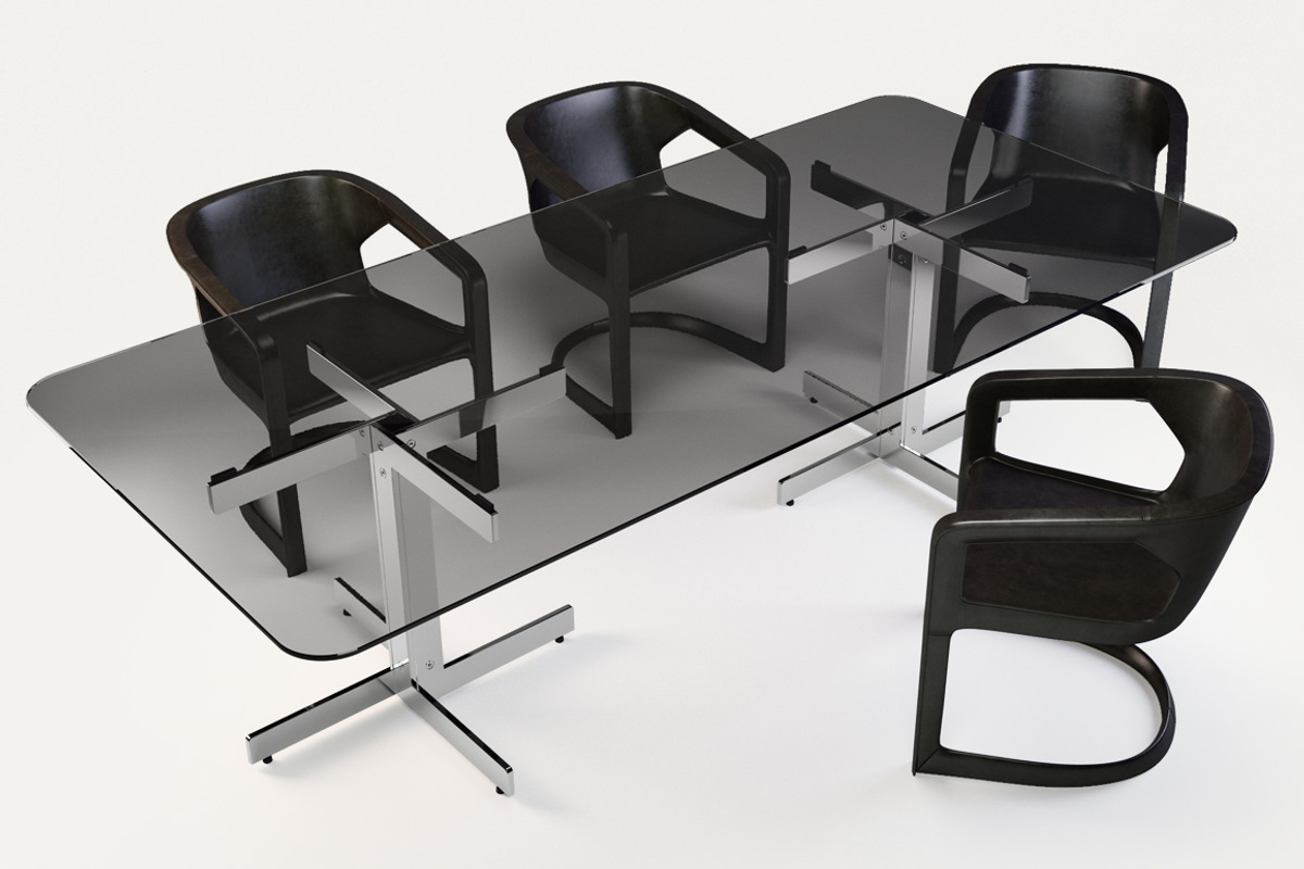 Minotti TWOMBLY and CATLIN Set, a Furniture 3D Model by dk 3d models (Photo 3 of 6)