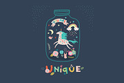 Unicorn. Characters and Patterns, a Decorative Illustration by Anna Guz's Store (Thumbnail 2 of 3)