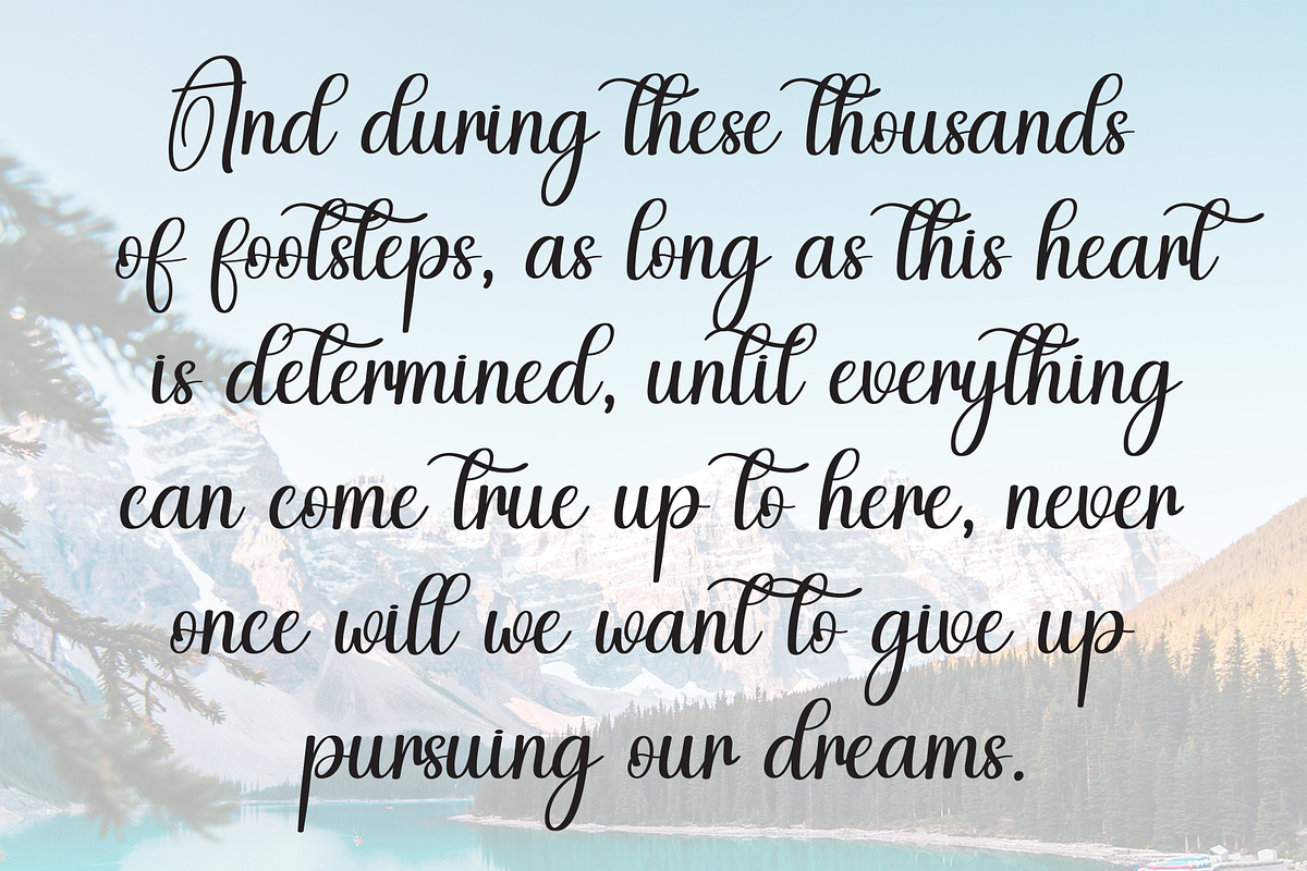 Angela | Script Font, a Handwritten Font by Scratchones (Photo 6 of 9)