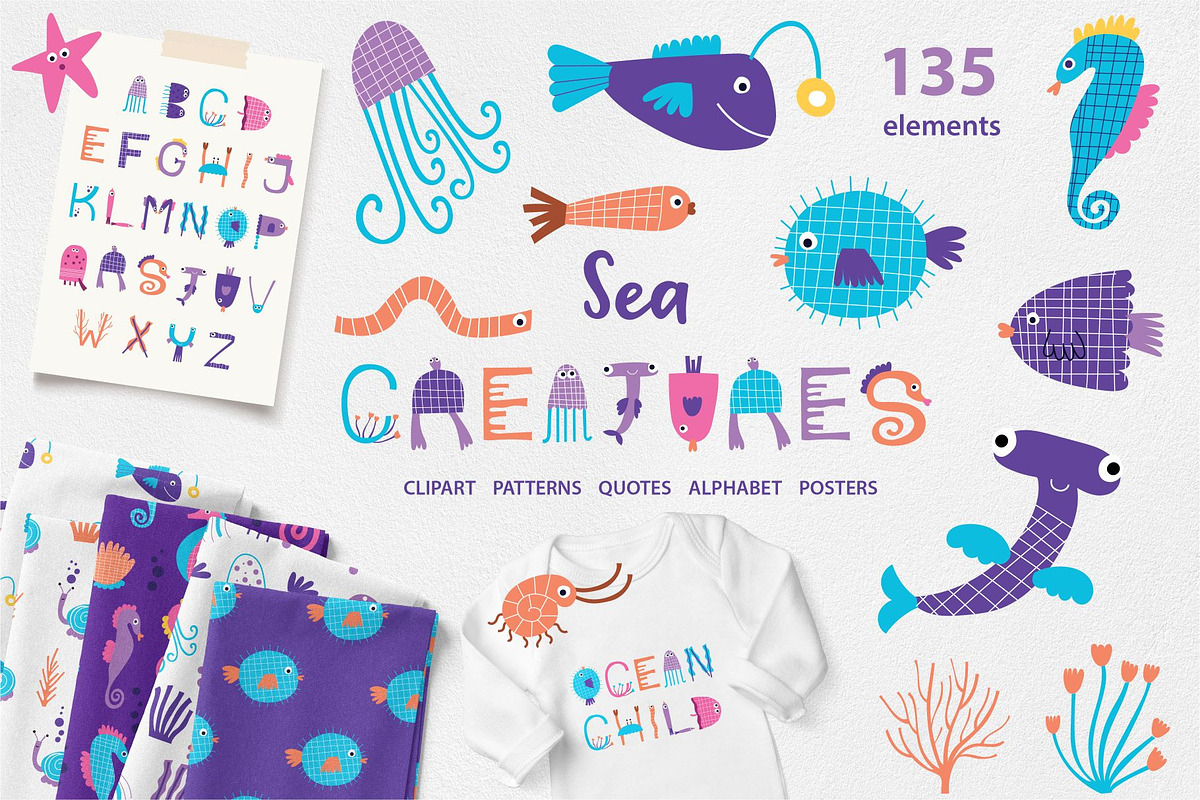 Big Shop Bundle - Graphics, Patterns, an Animal Illustration by DearLetters (Photo 16 of 23)