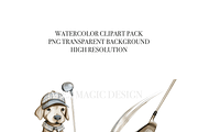 30 Golf Clipart, a Decorative Illustration by Pati Charm Studio (Thumbnail 5 of 8)
