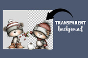 Whimsical Cat Christmas Clipart, an Illustration by Designworld (Thumbnail 2 of 5)