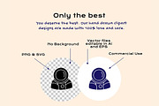 Outer Space Linocut, an Object Illustration by ClayStudio (Thumbnail 2 of 8)