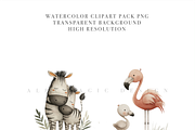 Mom and Baby Animal Clipart, a Decorative Illustration by Pati Charm Studio (Thumbnail 5 of 8)