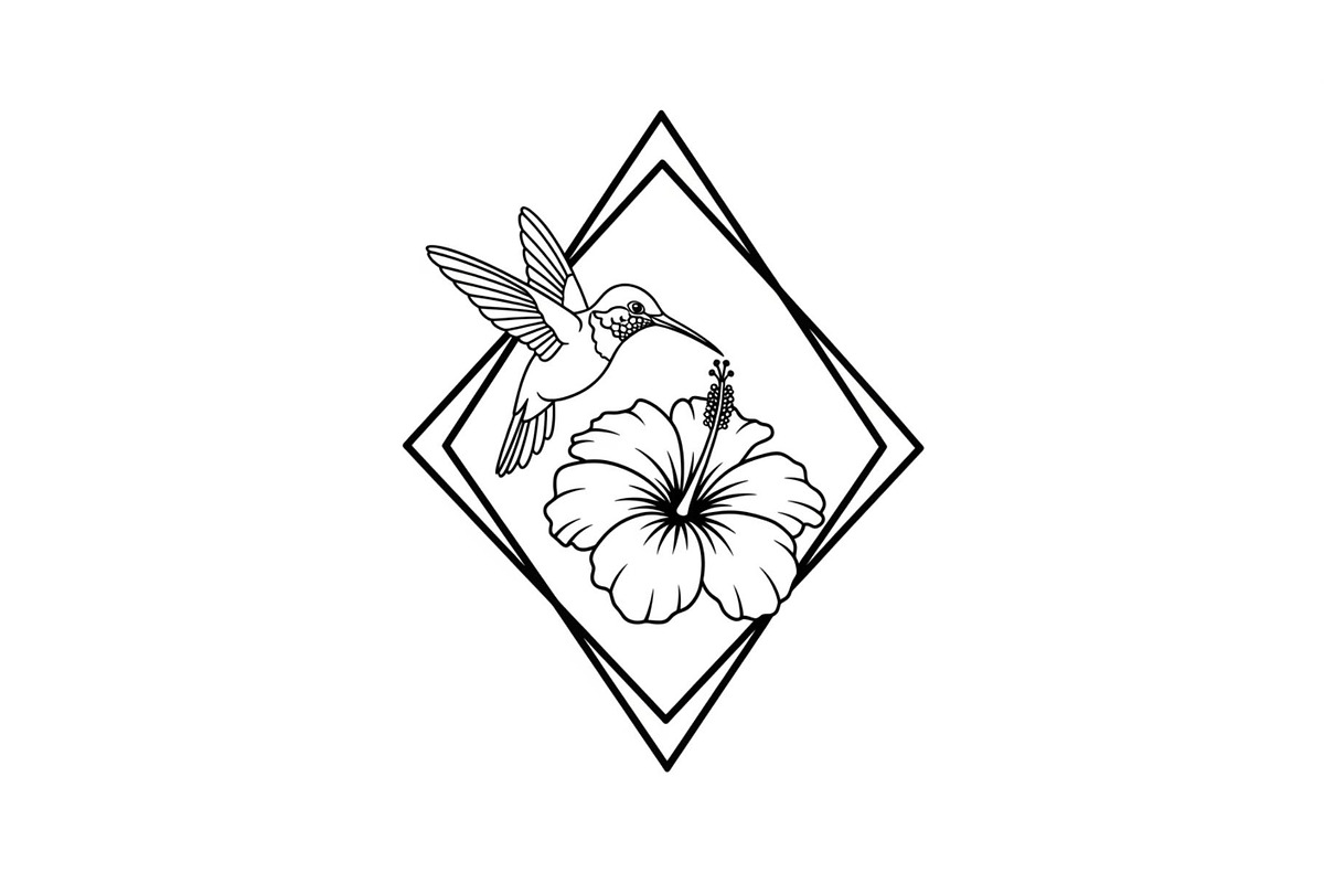 Hummingbird Flower Design Bundle, an Illustration by Designs_River (Photo 21 of 31)
