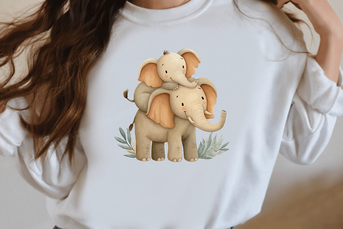 Elephant Mother's Day Elephant Clipa, an Illustration by Designworld (Photo 6 of 7)