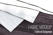 Realistic Fabric Set Mock Up, an Apparel Mockup by zeffir (Thumbnail 1 of 2)
