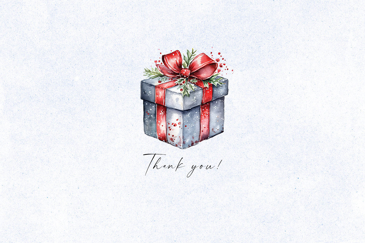 Watercolor Christmas Gifts, a Decorative Illustration by Vasmila (Photo 5 of 5)