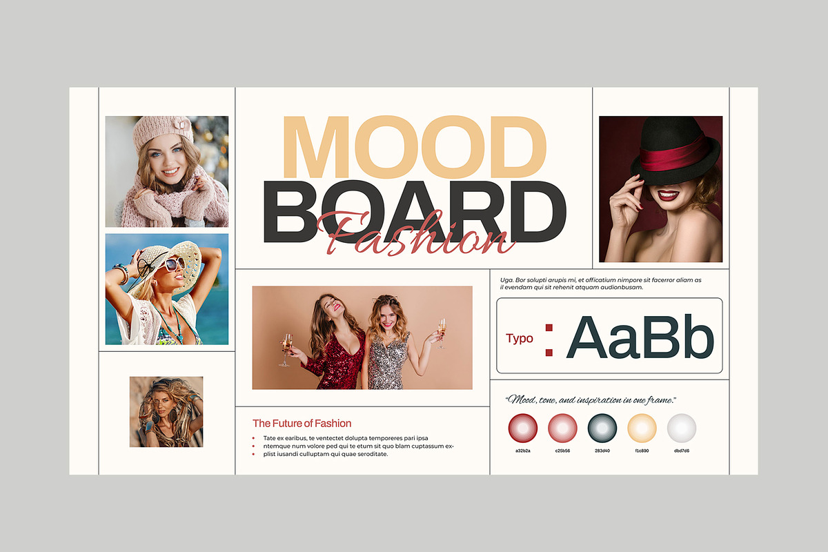 Fashion Mood Board Template, a Social Media Template by MightyDesign (Photo 2 of 6)