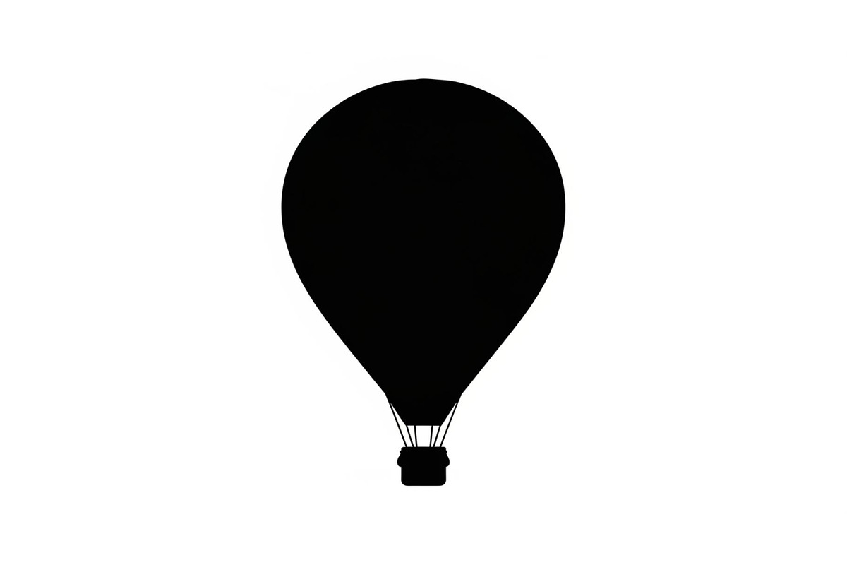 Hot Air Balloon Silhouette Bundle, an Illustration by Designer_Momina (Photo 24 of 51)