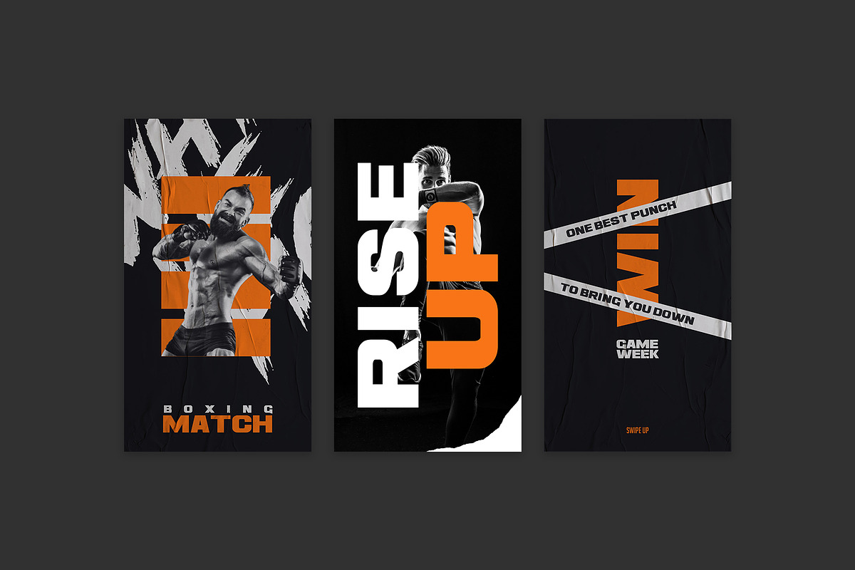 Boxing Instagram Templates, a Social Media Template by Azruca (Photo 4 of 11)