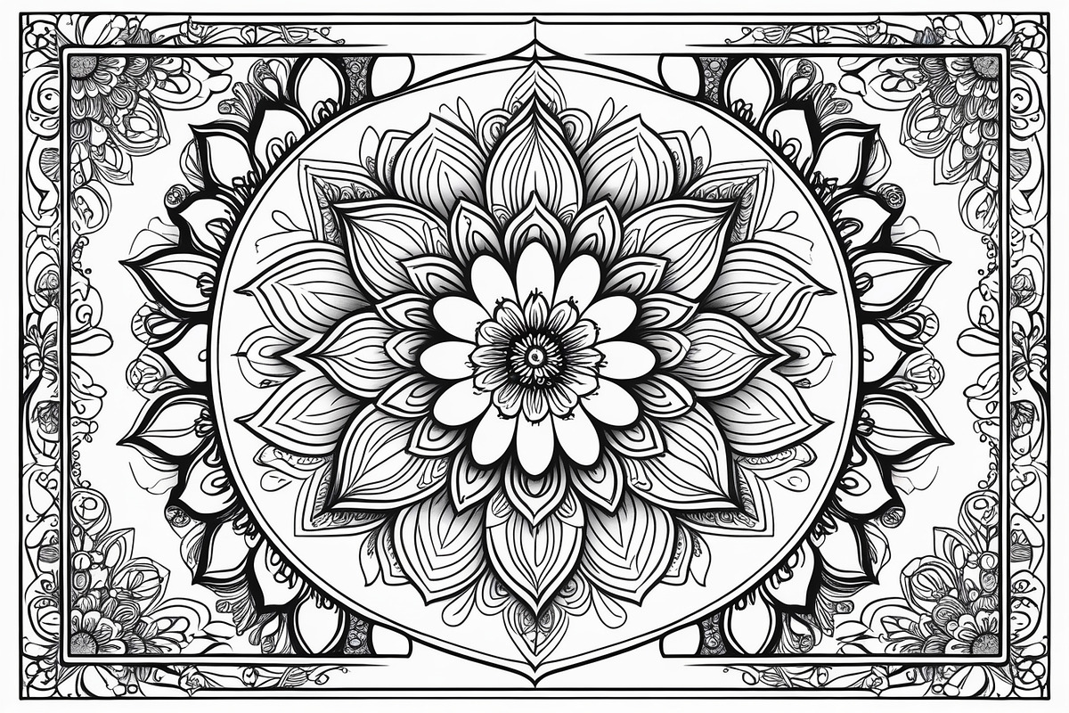 Intricate Floral Mandala Art Set, an Illustration by Designs_River (Photo 7 of 7)