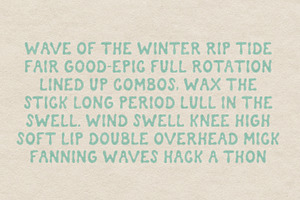 Surf Camp: A Hand Drawn Font