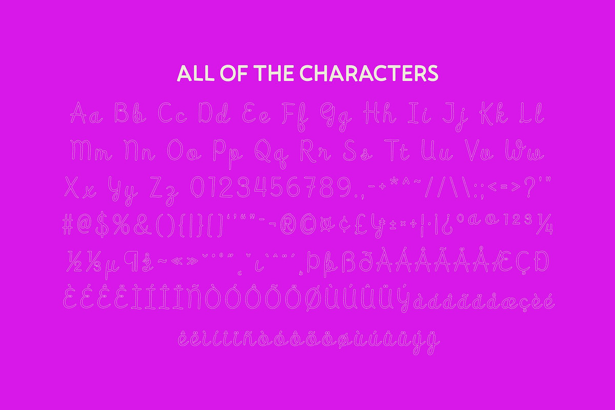 CS Hailey Dashed, a Script Font by Craft Supply Co. (Photo 8 of 8)