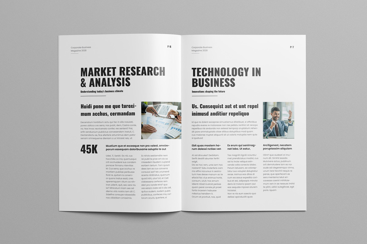Magazine Layout Canva, a Magazine Template by Pixelpick (Photo 8 of 9)
