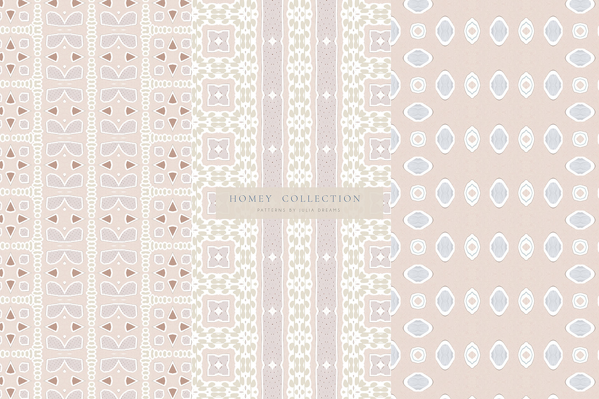 Homey Seamless Patterns, a Pattern Graphic by Julia Dreams
