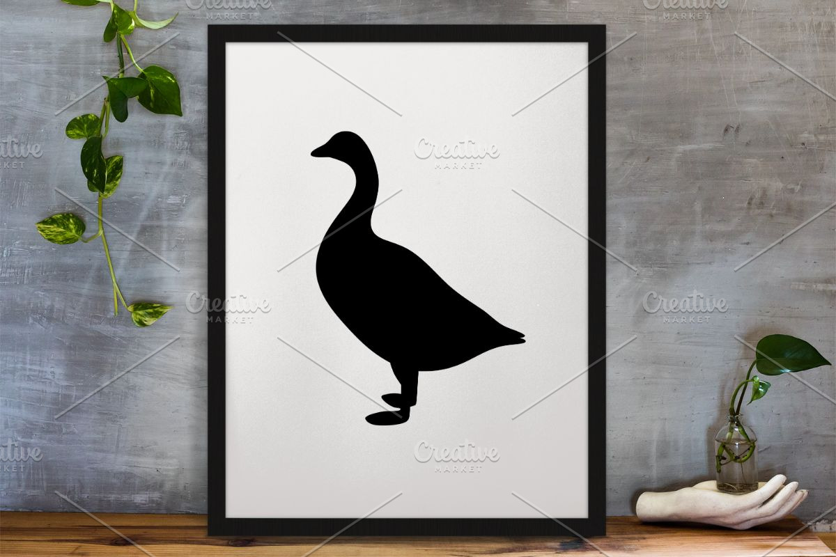 Goose Silhouette SVG, an Animal Illustration by newminddesign (Photo 3 of 3)