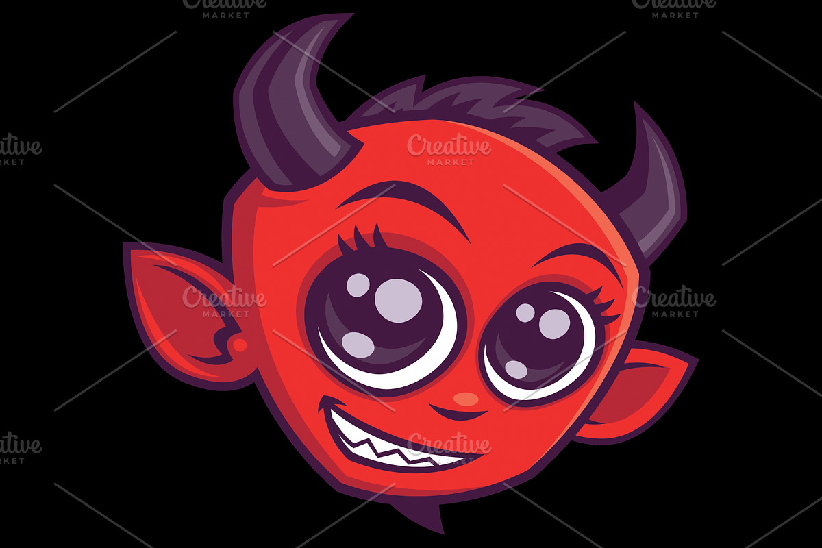 Cute Cartoon Devil, an Illustration by Schwegel Illustration (Photo 2 of 2)