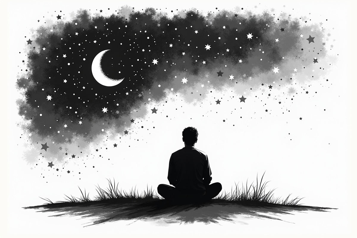 Cosmic Yoga Silhouettes Set, an Illustration by BIPLOB EXPERT (Photo 8 of 9)