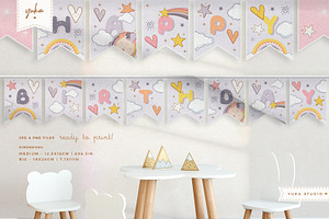 Baby Unicorn - Party Banner