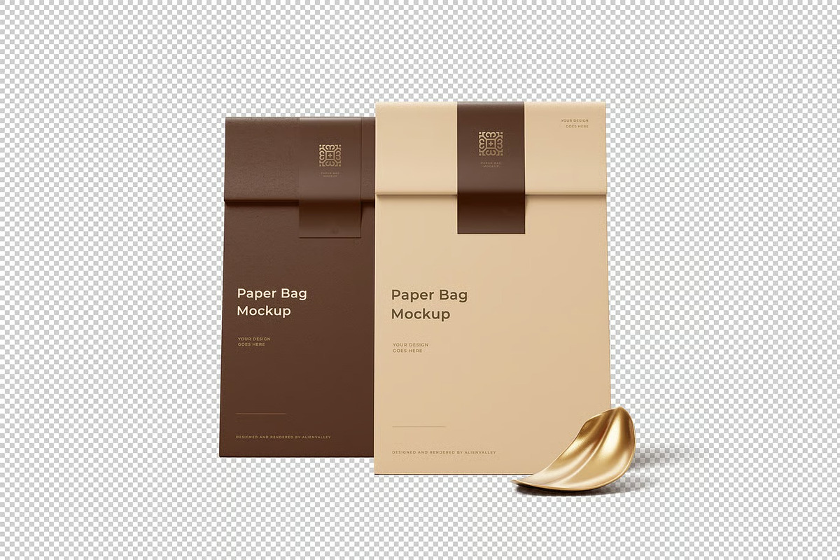 Paper Bag Mockup, a Packaging Mockup by zpackcreative (Photo 3 of 4)