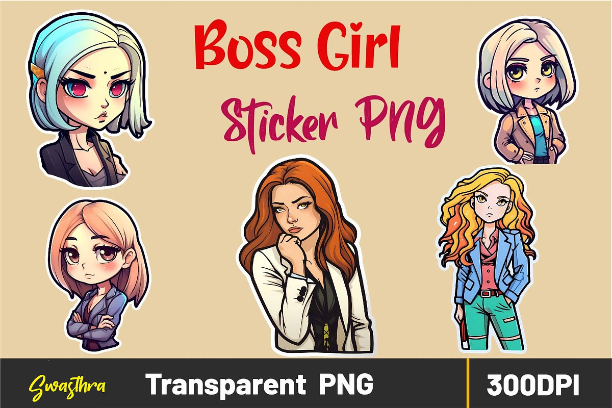 Girl Boss Clipart, Lady Boss sticker, an Object Illustration by ARTify Illustrations (Photo 1 of 5)
