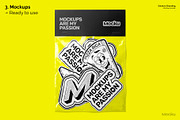 Sticker's Branding Mockup Bundle, a Packaging Mockup by Mocku (Thumbnail 16 of 25)