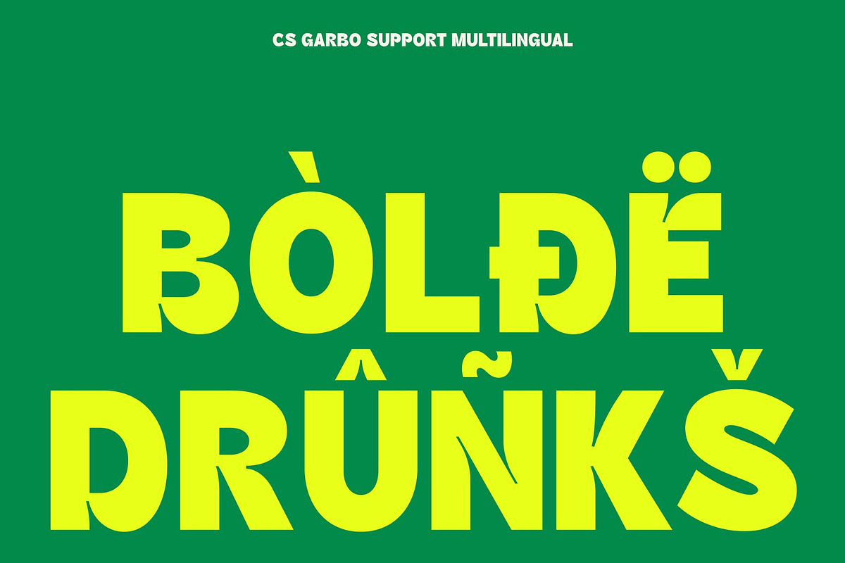 CS Garbo – Inktrap Font, a Sans Serif Font by Craft Supply Co. (Photo 7 of 8)