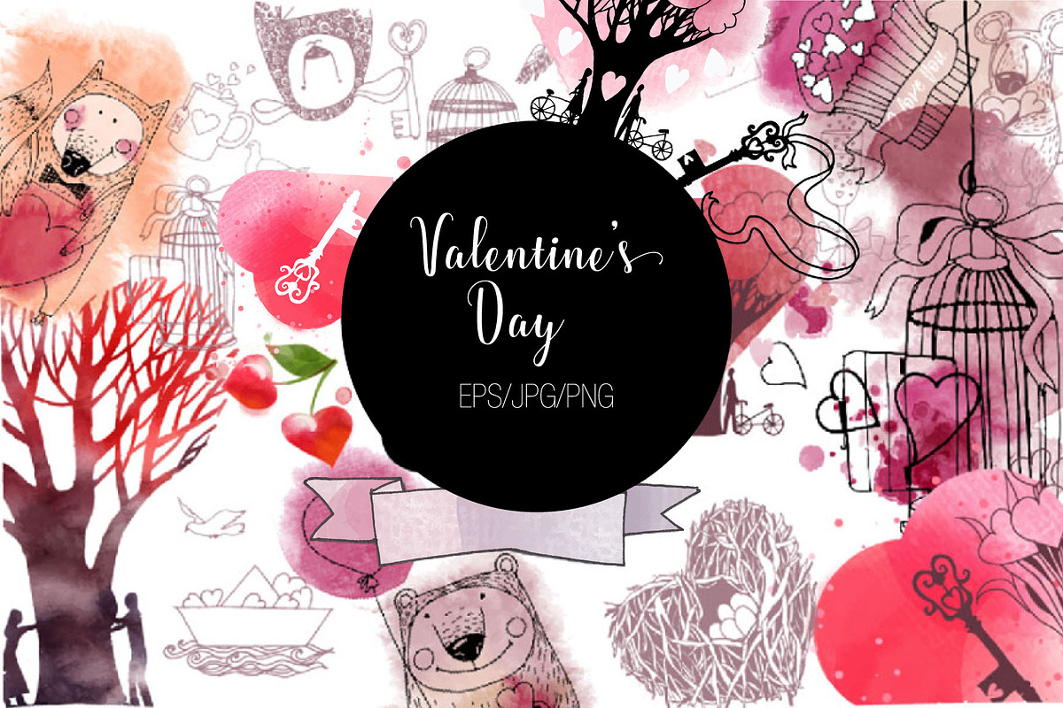 Valentine's Day, an Animal Illustration by Tatiana Davidova (Photo 1 of 6)