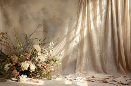 A beautifully crafted floral arrange, a Photo by Tanuart