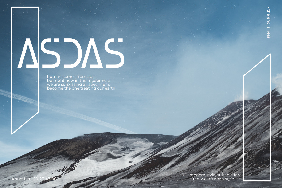 Tristan | Futuristic Font, a Sans Serif Font by Scratch Design (Photo 5 of 15)