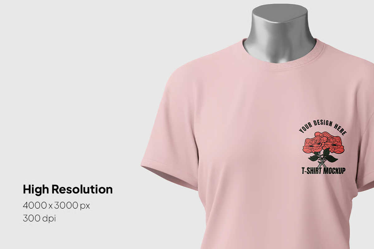 T-Shirt Mockup - Front View, a Shirt Mockup by graphicsauce (Photo 2 of 4)