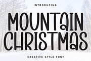 Mountain Christmas | Script Font, a Script Font by Scratchones (Thumbnail 1 of 8)