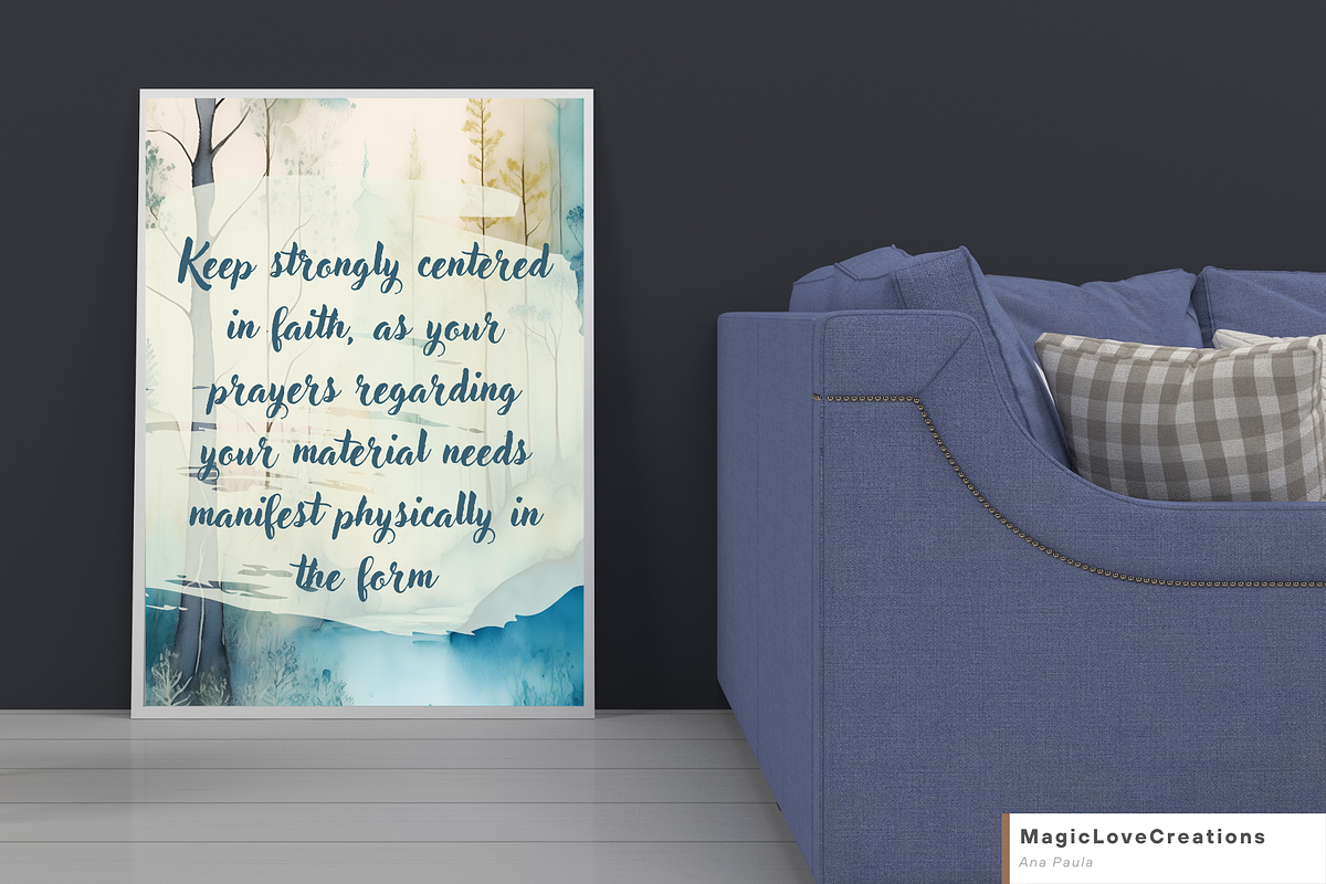 Spiritual Positive Quote Print Wall, a Poster Template by MagicLove Creations (Photo 3 of 10)
