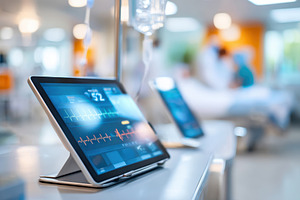 Digital Tablet Displaying Medical Data in Hospital, a Health & Medical Photo by AlyaAnd