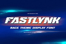 FASTLYNK - Race Theme Display Font