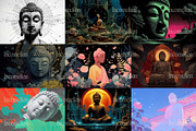 150 Spiritual Buddha Illustrations, a Decorative Illustration by Incomelion (Thumbnail 7 of 21)