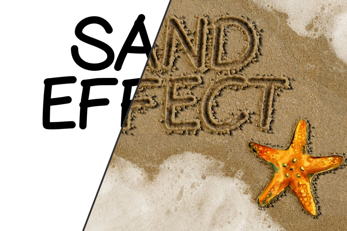 Sand Writing Photoshop Action, an Action Add-On by designvillage (Photo 2 of 5)