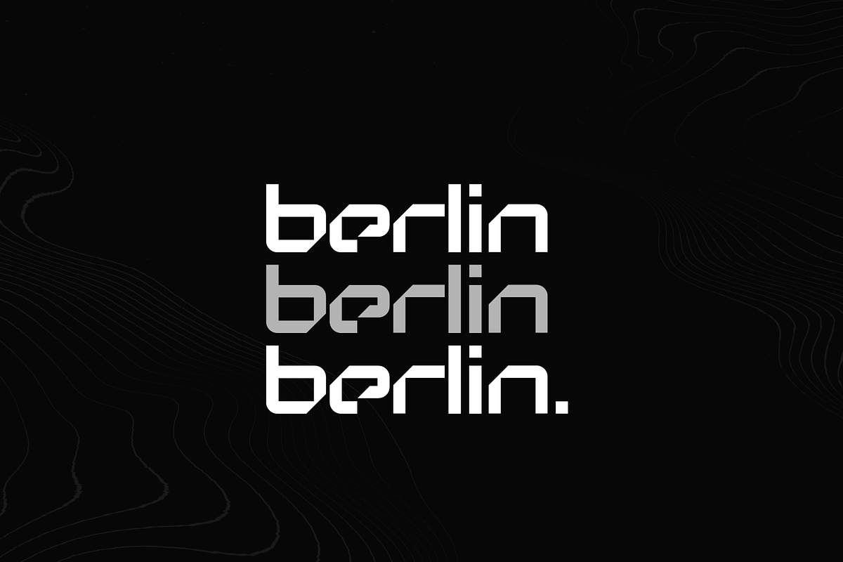 Berlin, a Sans Serif Font by Bogdan Rosu (Photo 2 of 16)