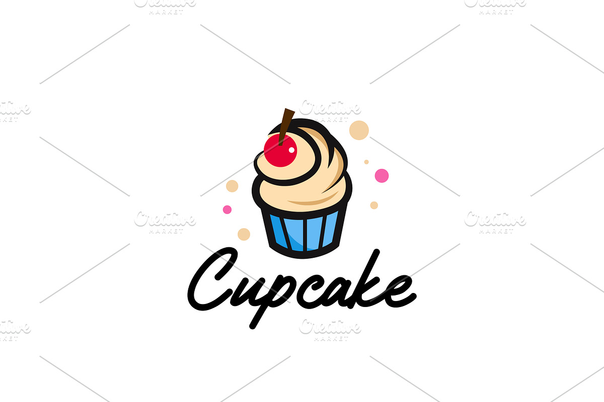 Cupcake Logo Design, a Branding & Logo Template by AlvinStd