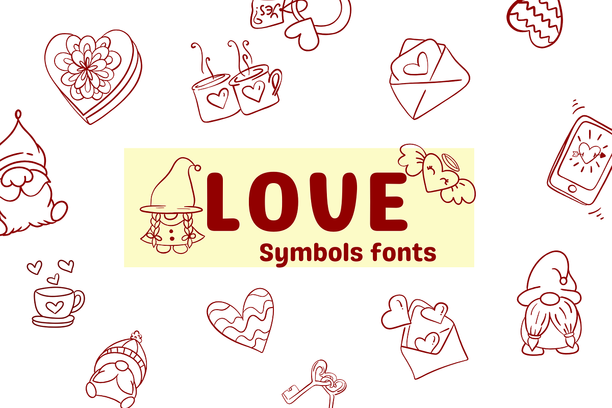 Love, a Symbol Font by Sirinart (Photo 1 of 6)